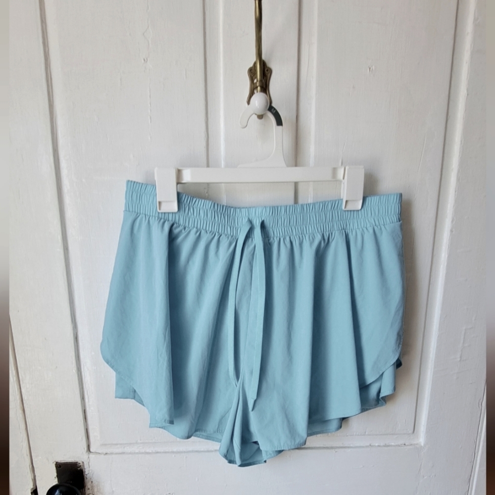 All In Motion Womens Running Shorts in Baby Blue